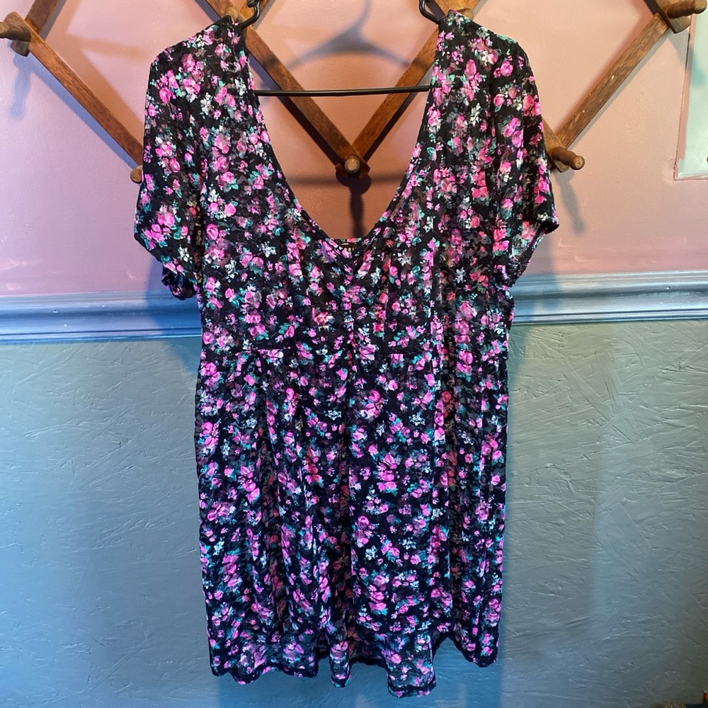 Torrid Lace Babydoll High Low Blouse